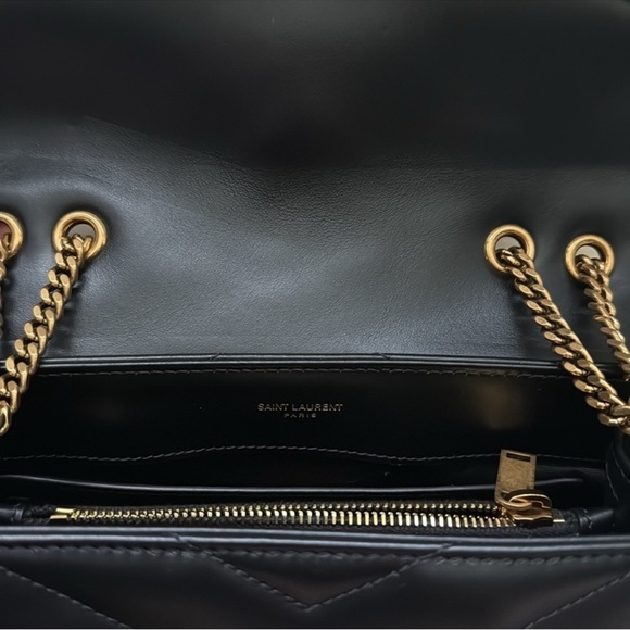 Saint Laurent Loulou Small YSL Shoulder Bag in Quilted Leather Gold Hardware - Picture 9 of 16